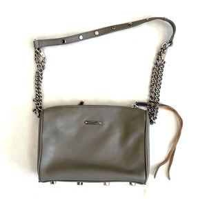 Rebecca Minkoff Mini 5 Zip Soft Gray Purse Bag